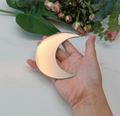 20 Pcs Acrylic Moon Place Card Celestial Wedding Semi Circle Blanks Silver