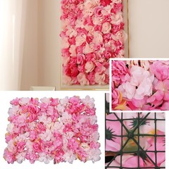 Floral Backdrop Wedding Party Decor 6pcs Artificial Flower Wall Panels 60*40cm