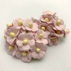 5/8″-1.5cm SOFT Pink Cottage Paper flower Wedding Card Scrapbook Craft (2S-S10)
