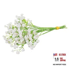 Tiny Babys Breath Artificial Flowers Gypsophila Real Touch Flowers 6 PCS White