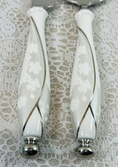 Lenox “Bellina” Wedding Cake Knife And Server Set Stainless Steel Blade w/Boxes