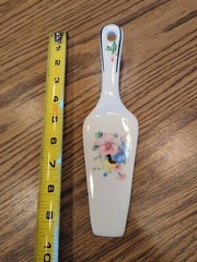 Vintage Decorative Porcelain Cake Server Cutter Holiday Wedding Birthday Etc.