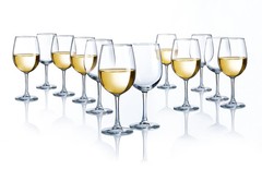 Luminarc 12 oz. Alto Clear Glass Wine Goblets 12 Piece Set