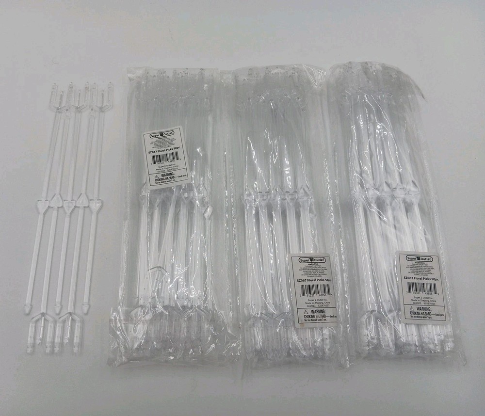 142- 9″ Plastic Straight Head Floral Picks Card Holders for Floral Arrangements