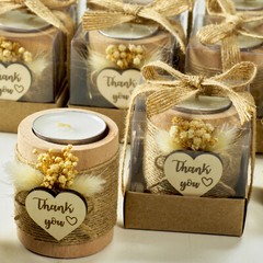 10 Pack Tealight Candle Holders Wedding Favors for Guests – Bridal Shower