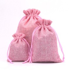10/20/30pcs Wedding Imitation Hemp Favour Gift Bags Jewelry Drawstring Pouch