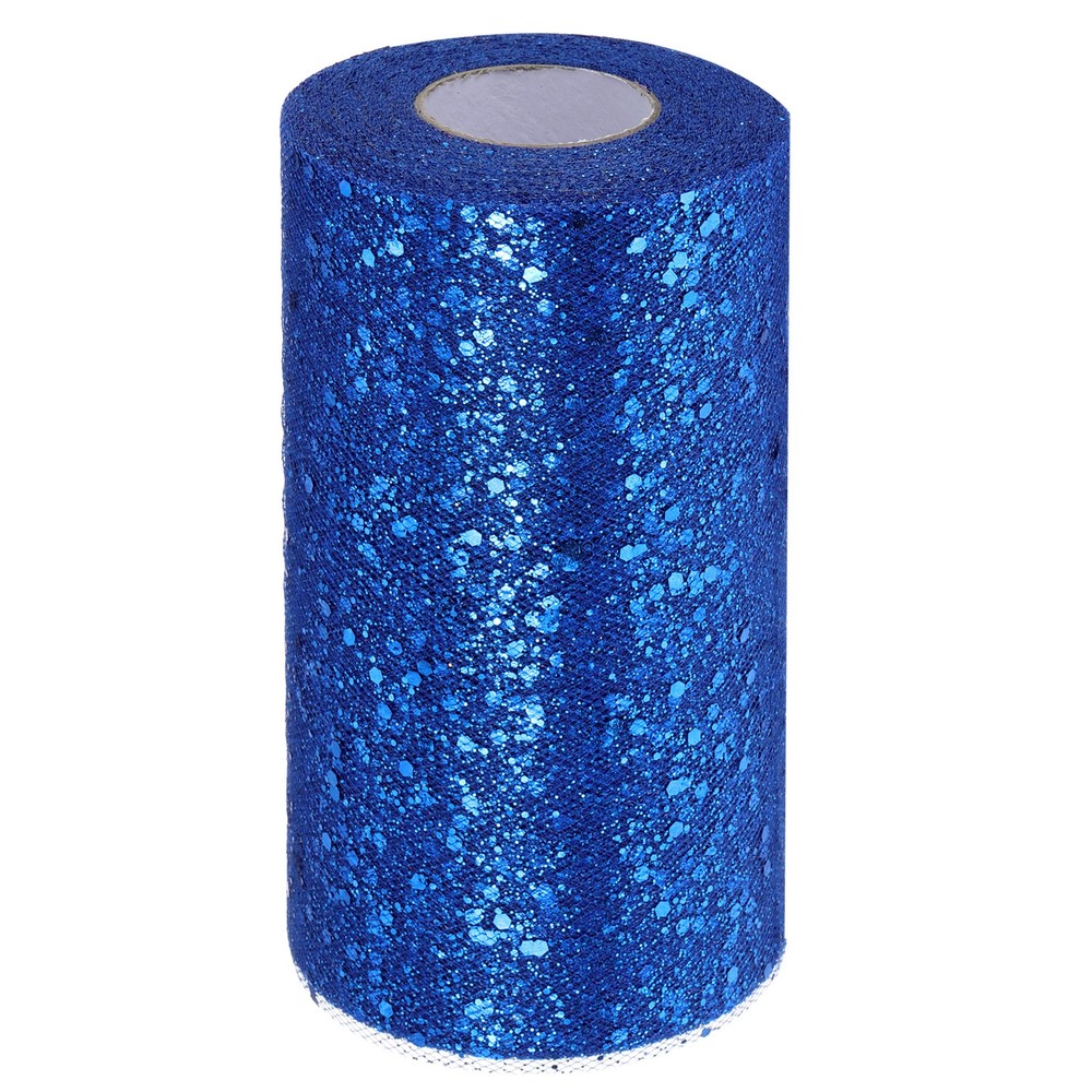 Tulle Fabric Rolls 6″ by 50 Yards Fabric Spool Tulle for DIY, Blue