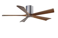 Matthews Fan IR5H-CR-WA-52 Irene-5H five-blade flush mount paddle fan in Polishe