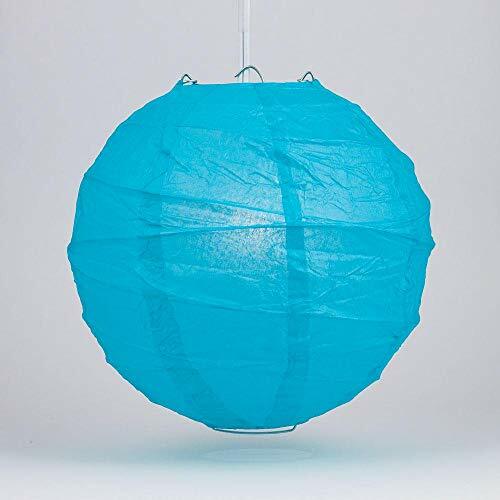 Quasimoon 20″ Turquoise Irregular Paper Lantern (10 PACK) by PaperLanternStore