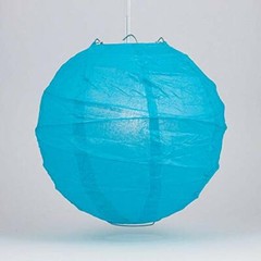 Quasimoon 20″ Turquoise Irregular Paper Lantern (10 PACK) by PaperLanternStore
