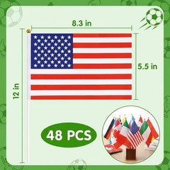 International Cup Flags, International Cup Decorations, 48 Countries
