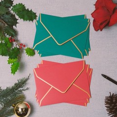 Invitation Envelopes, 100-Pack 5×7 Envelopes for Invitations, Gold Foil Borde…