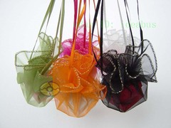 25/50/100pcs Circle Diameter:10″ Organza Pouches Jewelry Wedding Favor Gift Bags