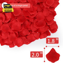 1000 Pcs Artificial Fake Rose Petals,Flower Petals for Romantic Night, Engagemen