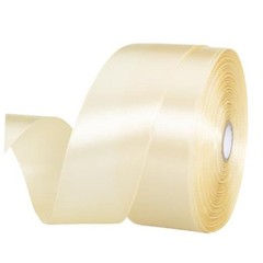 1 1/2 Inch Yellow Solid Satin Ribbon, 50 Yards Craft 1.5 x 1800 Inches Cream