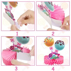 Candyland Party Table Decorations 9pcs 9 Count (Pack of 1), Pink