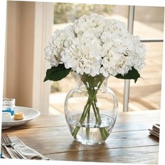 Artificial Flower Hydrangea Fake Hydrangea, Used in The Center of The White