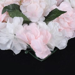6 Pieces Artificial Flower Wall Panel Wedding Venue Rose Hydrangea Wall 60x40cm