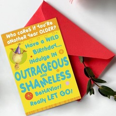 Beixian Funny Birthday Card, Humorous Birthday Cards Gifts for Women Men，
