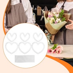 6 Pieces Flower Arrangement Holder Wedding Supplies Heart Shaped Multifunctional