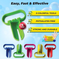 Knot Easy Balloon Tie Tool (5 Pack) – Party Smith – Ties Red, Green, Blue