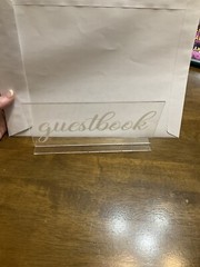 2 Pieces Acrylic Wedding Reception Sign Guest Book Sign Cards And Gifts Wedding