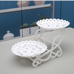 1/2pcs Cake Stand Dishes Cupcake Snacks Plates Three-layer Creative Fruit Basket