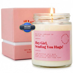 Unboxme Gifts Hug In A Jar Scented Candle For – Fig Long-Lasting Soy Wax Gift