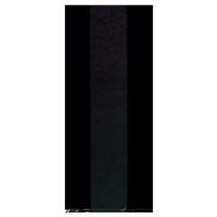 Amscan Black Small Cello Party Bags, 9 1/2’H x 25 Count (Pack of 1),