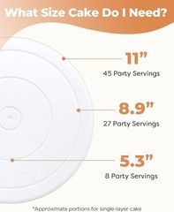 Smooth 360° Rotation Cake Stand – Perfect for Decorating & Displaying Cakes