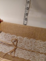 Burlap & Lace Wedding Memory Book 11″ x 9″ Rustic Farmhouse Country Theme New