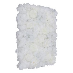 6Pcs Artificial Flower Wall Panels Floral Silk Rose Wall Wedding Backdrop Decor