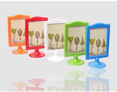Rikyo 4 Pack Standing Photo Frames,Self Standing Photo,Vertical Mount Sign Ho…