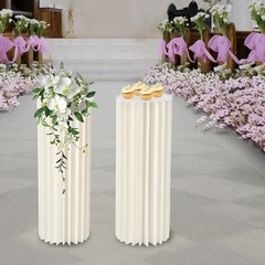 2 Pcs Wedding Centerpieces Cardboard Vases 31.5in Tall Flower Vase for Party