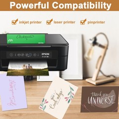 Silunkia 500 Sheets Coffee Color Cardstock 5 Assorted Size 500 Sheets,