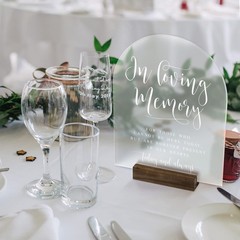 10 PCS 8×10 Inch Frosted Arch Acrylic Blank Sign Sheet 1/8 Inch Thick Wedding