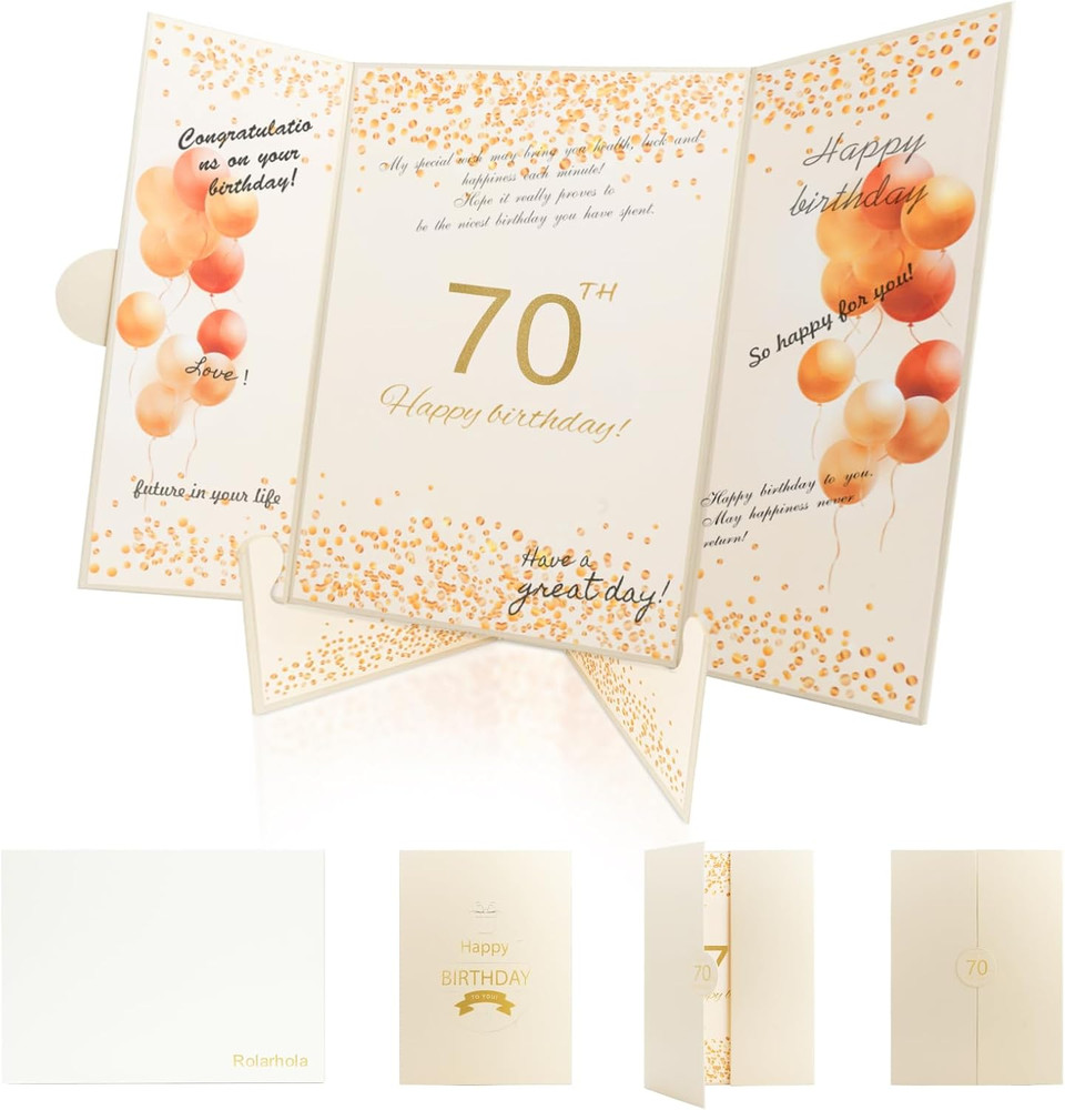 70Th Birthday Guest and Party Decorations Set, 12X18 Inch Sign-In Signature Car