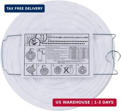 Supla 20 Pack Chinese White Paper Lantern Round 4″ 6″ 8″ 10″ 12″ White Hanging L