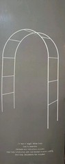 His And Hers Wedding Arch 7.5 Ft High White Finish Steel Tube Rust Resistant NEW