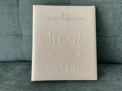 Vintage Hallmark White Our Wedding Keepsake Album Book Excellent New
