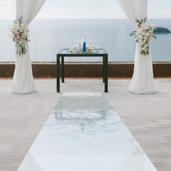 65FT x 3FT Silver Mirrored Floor Wedding Aisle Runner Carpet for Party Birthday