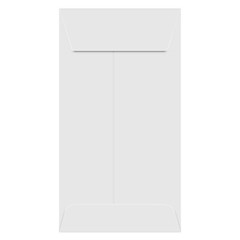 White #7 Coin Envelopes, 3 1/2 x 6 1/2, Gummed Flap, 100 per Pack