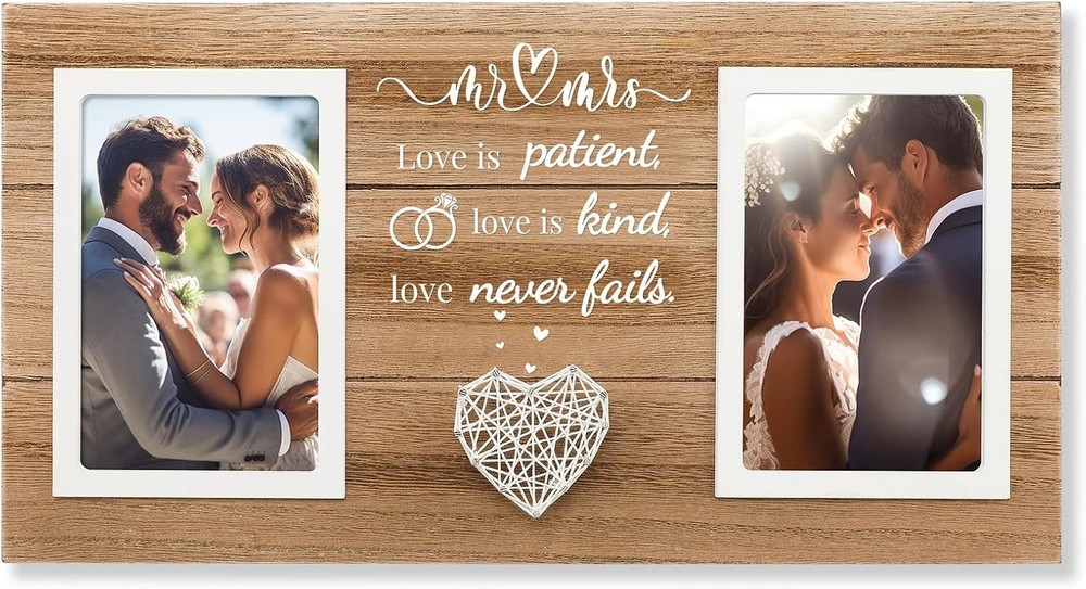 Wedding Gift for Couples – Mr and Mrs Gifts for Bridal Shower Anniversary Eng…