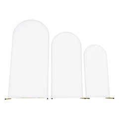 Uimoso Metal Arch Backdrop Stand w/ Covers 6/5/4 ft 3 Pack Wedding Party Decor