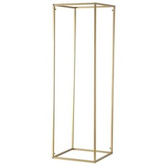 2 pcs 32-Inch Tall Gold Matte Metal Geometric Rectangular Stands 32″,