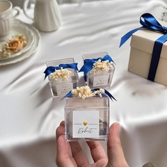 36 Pack Acrylic Square Cube Small Clear Box With Lids Treat Gift Boxes Candy Sto
