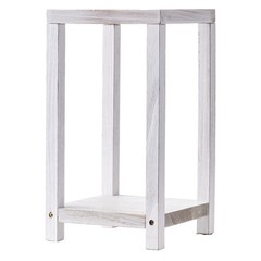 VEVOR 12 Set Wooden Wedding Lantern with LED Candles and Eucalyptus Wreath White