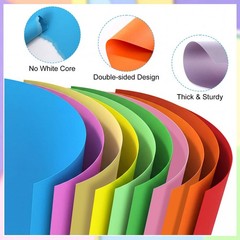 40 Sheets Colored Cardstock 8.5 x 11, 10 Assorted x 11 inches, Multicolor