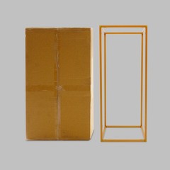 Gold 20 PCS Geometric Flower Stand For Wedding, Flower Stand 9.45*9.45*23.62 in