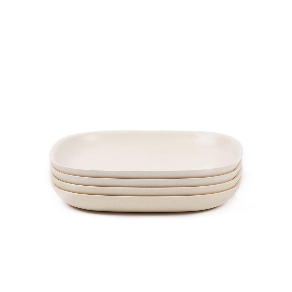 Ekobo Side Plate Set Of 4 7 Bpa-Free Eco-Composite And Durable Dessert Or Snack